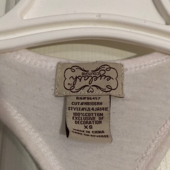 White Racerback Tank Top - Picture 5 of 7